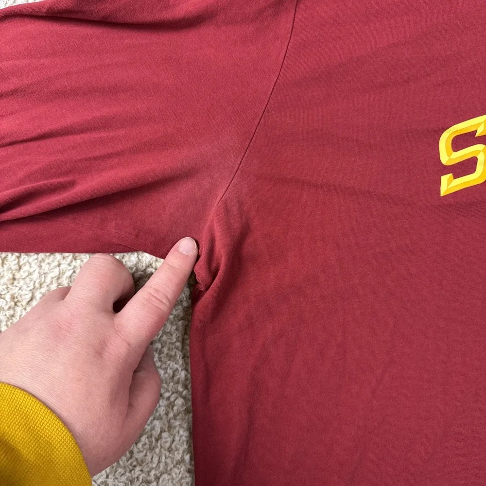 The Nike Tee Dri-FIT Iowa State Cyclones L/S Shirt BV1998-69W Mens L NCAA